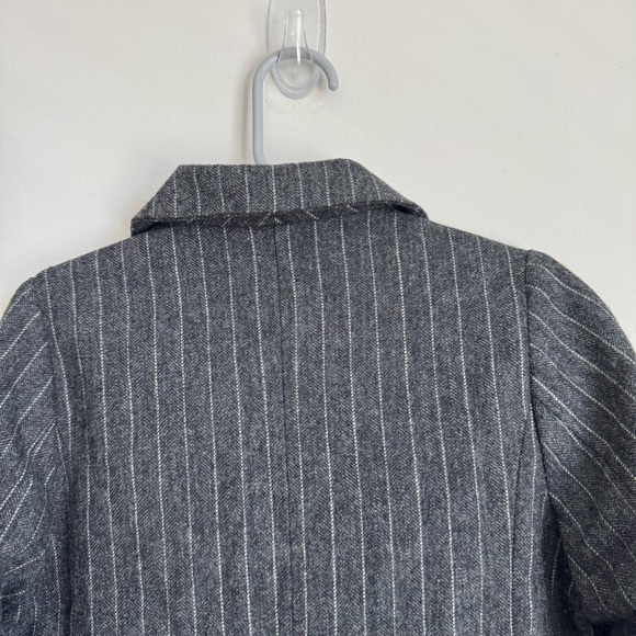 Janie And Jack Gray Wool Blend Pinstripe Blazer Suit Jackets Size 3T NWT - Picture 4 of 8